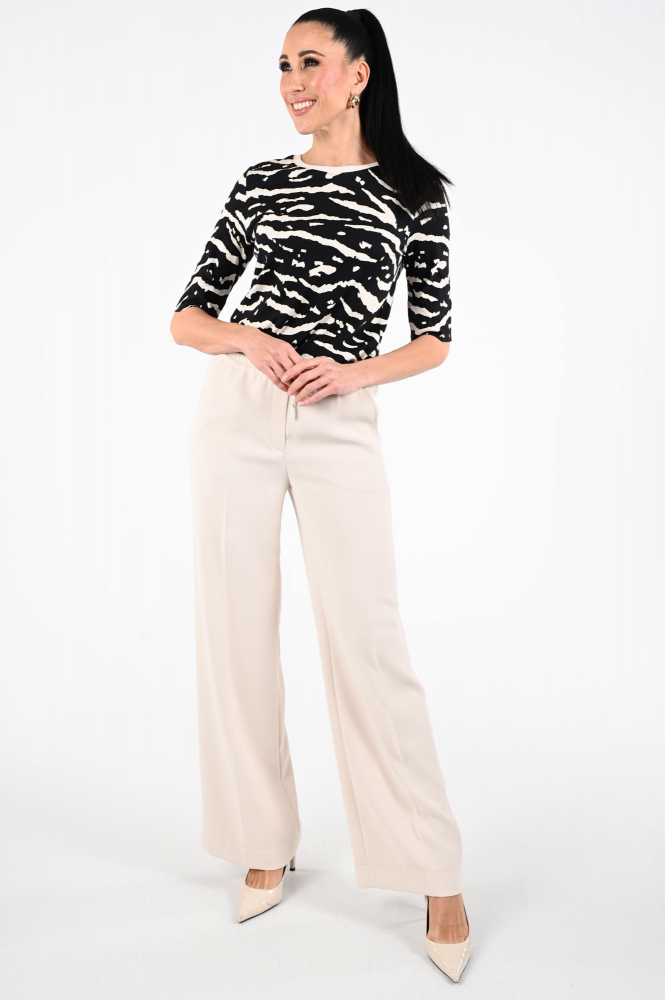 Marc Cain AR 48.38 J10 T-shirt driekwart mouw Zwart