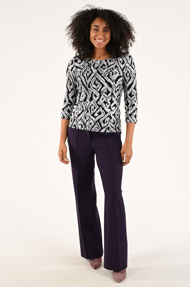Efixelle 293601 T-shirt driekwart mouw Grijs