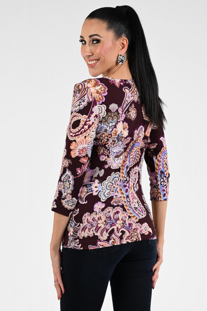 Efixelle 333601 T-shirt driekwart mouw Paars