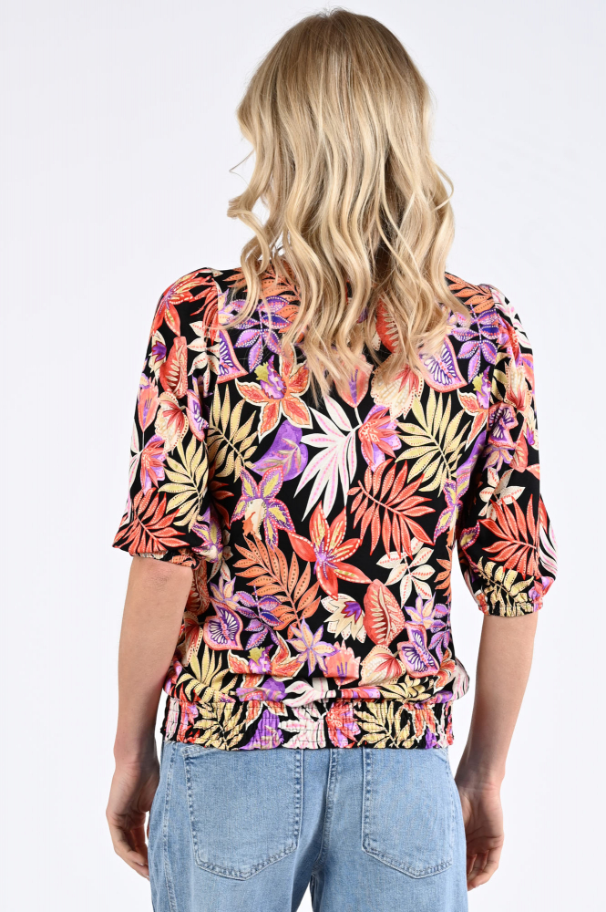 Geisha 52137-60 T-shirt driekwart mouw Rood