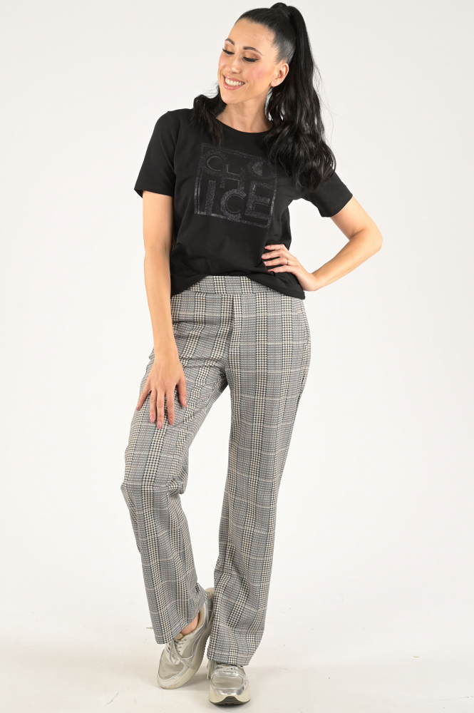 Sani Blu 5819 T-shirt korte mouw Zwart