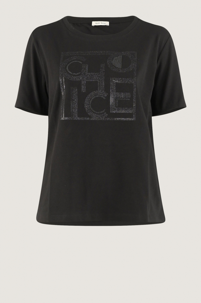 Sani Blu 5819 T-shirt korte mouw Zwart