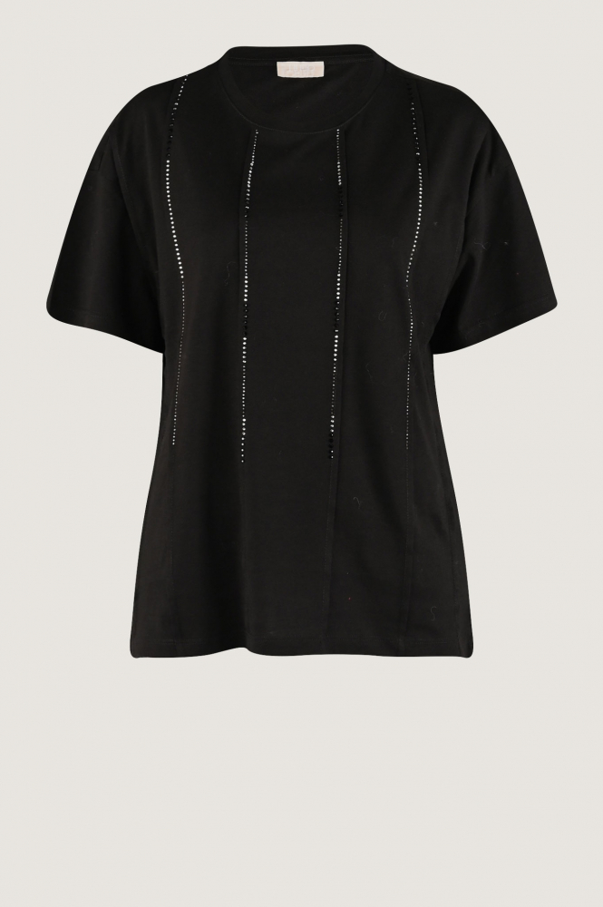 Liu Jo wf4224 T-shirt korte mouw Zwart