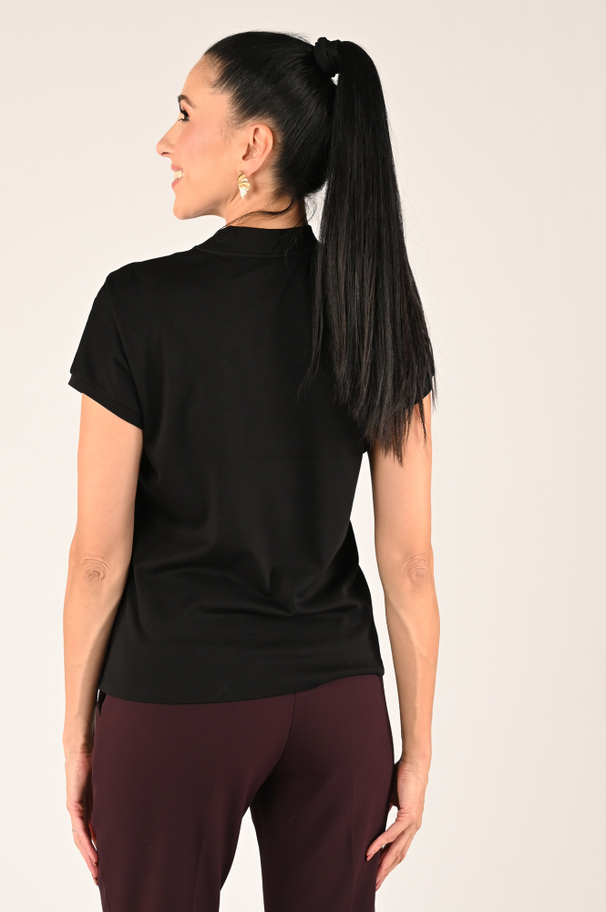 Marc Cain XC 48.23 J27 T-shirt korte mouw Zwart
