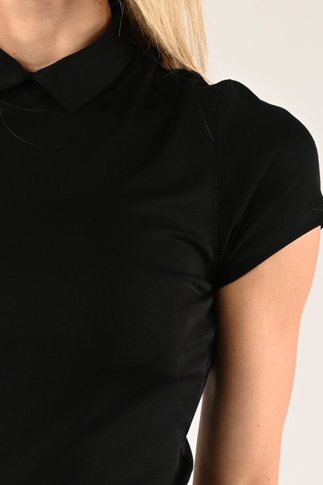 Marc Cain XA 48.55 J14 T-shirt korte mouw Zwart