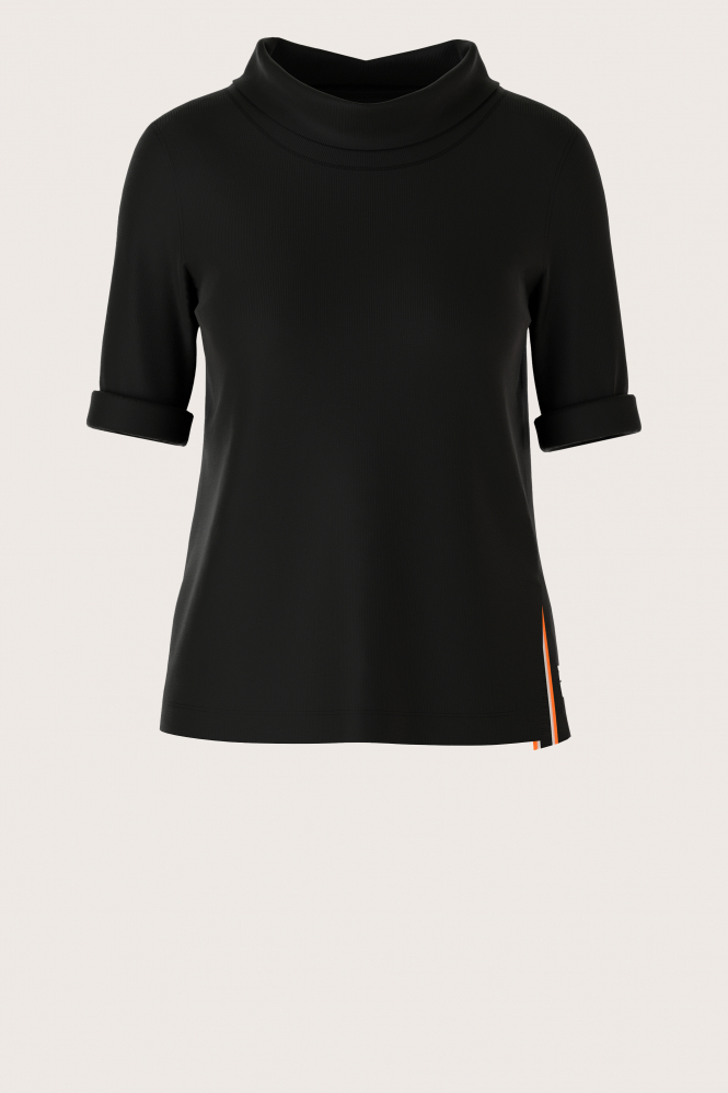 Marc Cain XS 48.24 J55 T-shirt korte mouw Zwart