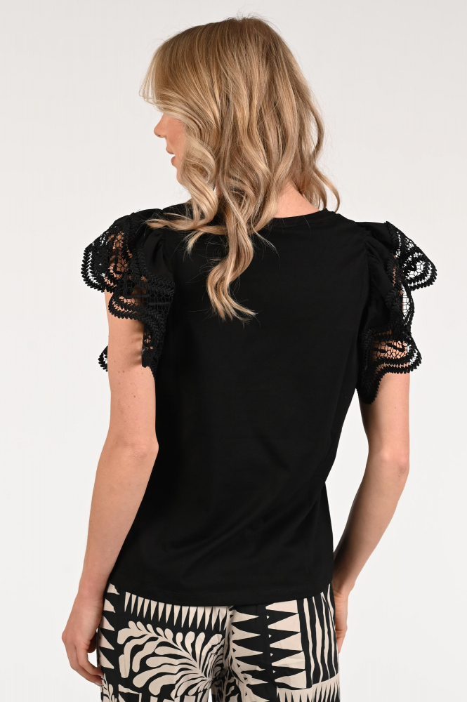 Summum 3s5025-30609 T-shirt korte mouw Zwart