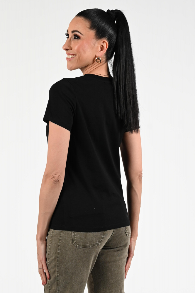 Geisha 52608-41 T-shirt korte mouw Zwart