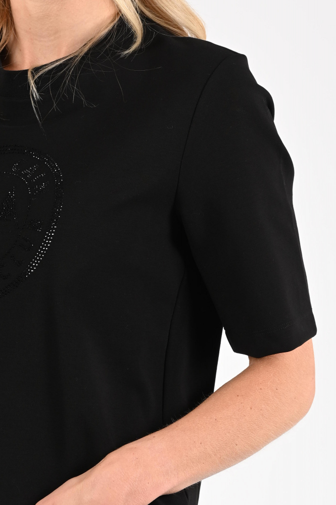 Marc Cain ZS 48.36 J78 T-shirt korte mouw Zwart
