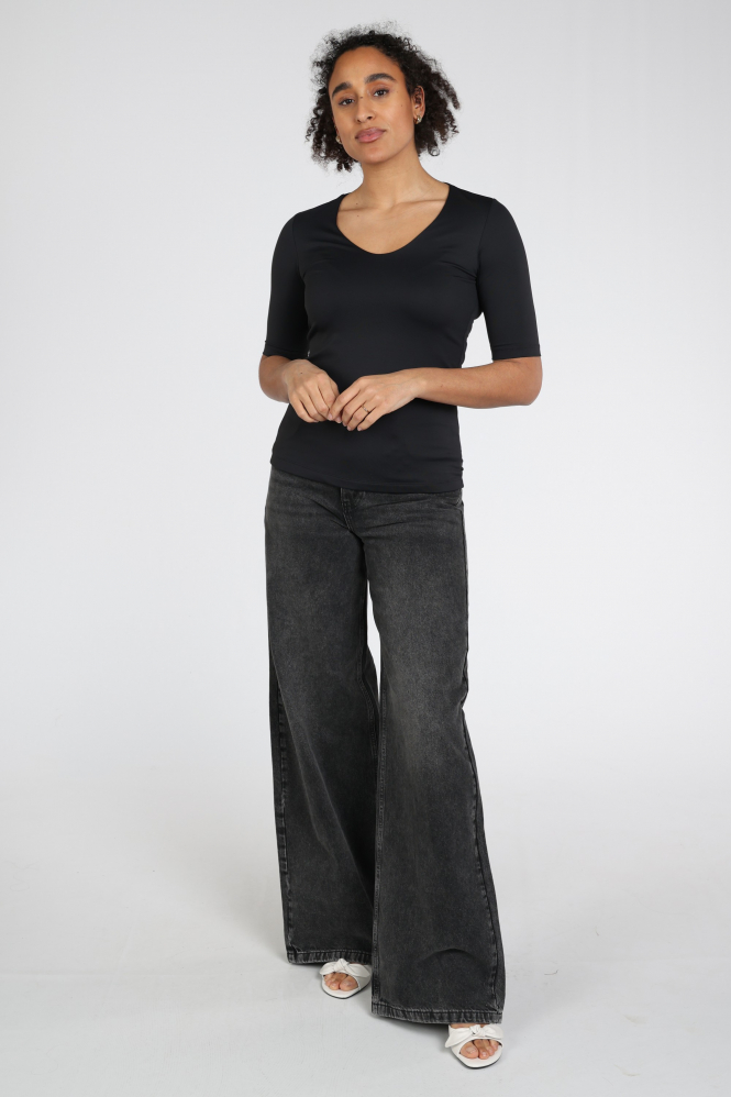 Yaya 01-719020-N T-shirt korte mouw Zwart