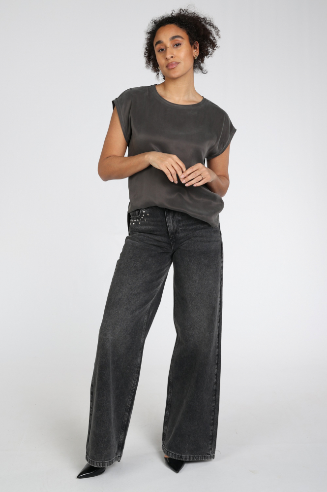 Yaya 01-701010-N T-shirt korte mouw Zwart