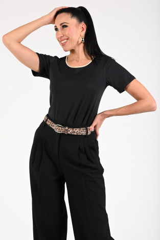 Nukus Tirza top    Zwart