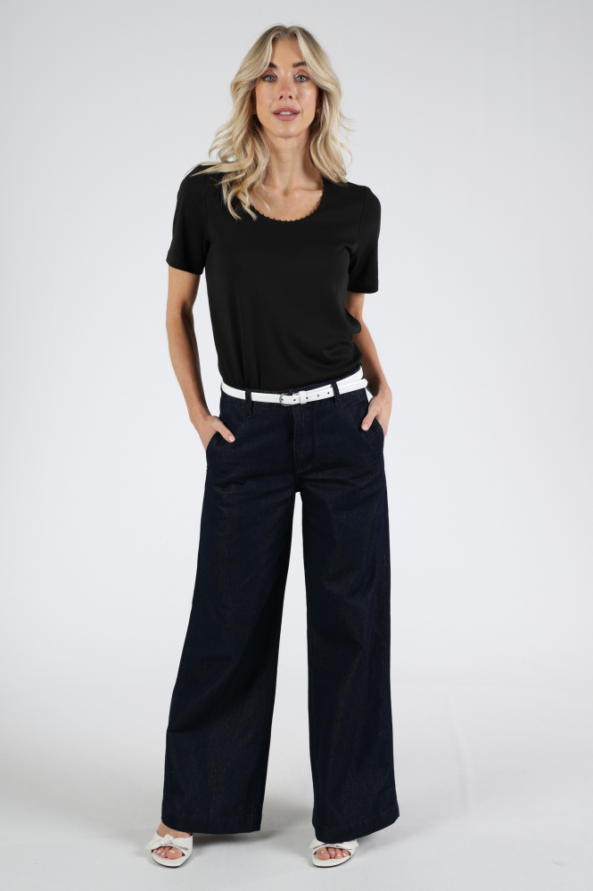 Efixelle 340423 T-shirt korte mouw Zwart