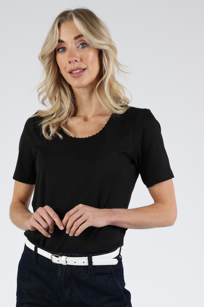 Efixelle 340423 T-shirt korte mouw Zwart