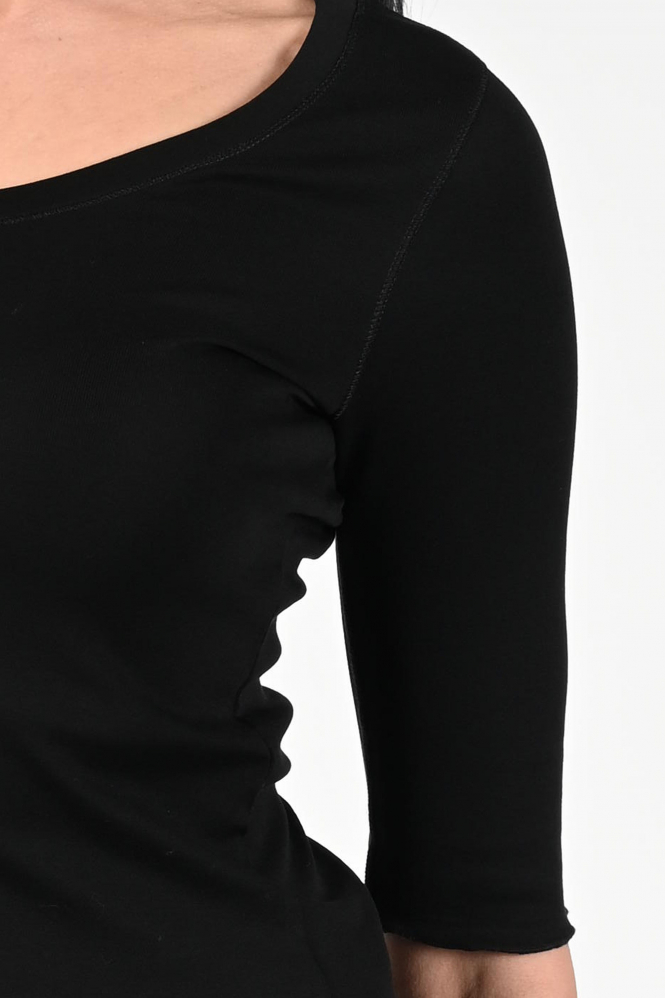 Marc Cain +E 48.69 J14 T-shirt korte mouw Zwart