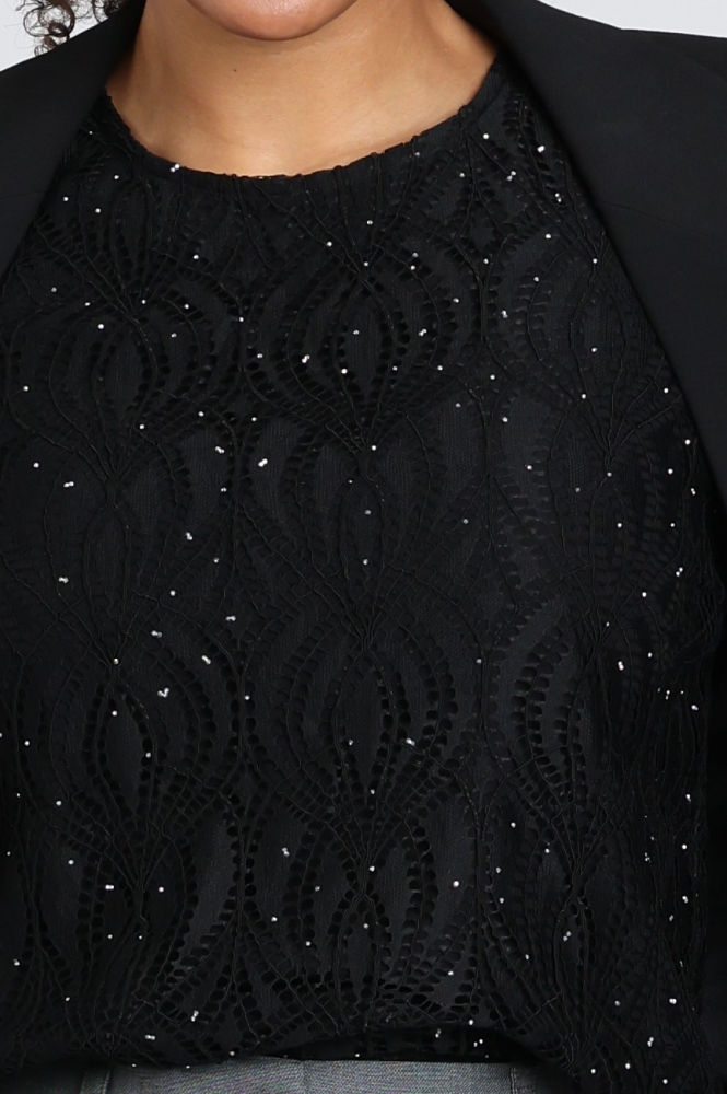 Co'couture 500446 T-shirt korte mouw Zwart