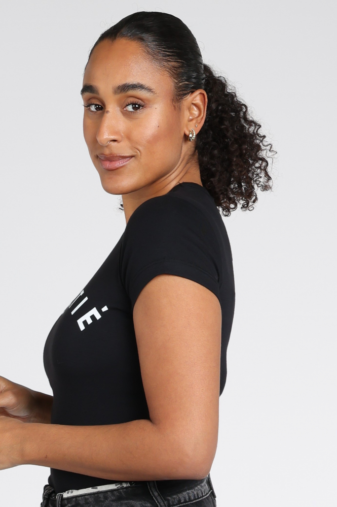 Haute L'Amitié hl10849  T-shirt korte mouw Zwart