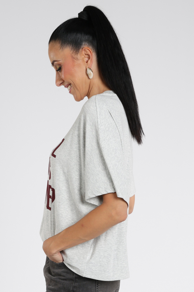 Aimée the label Elara Shirt T-shirt korte mouw Grijs