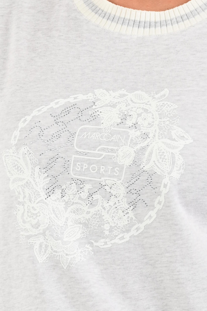 Marc Cain ZS 48.20 J34 T-shirt korte mouw Grijs
