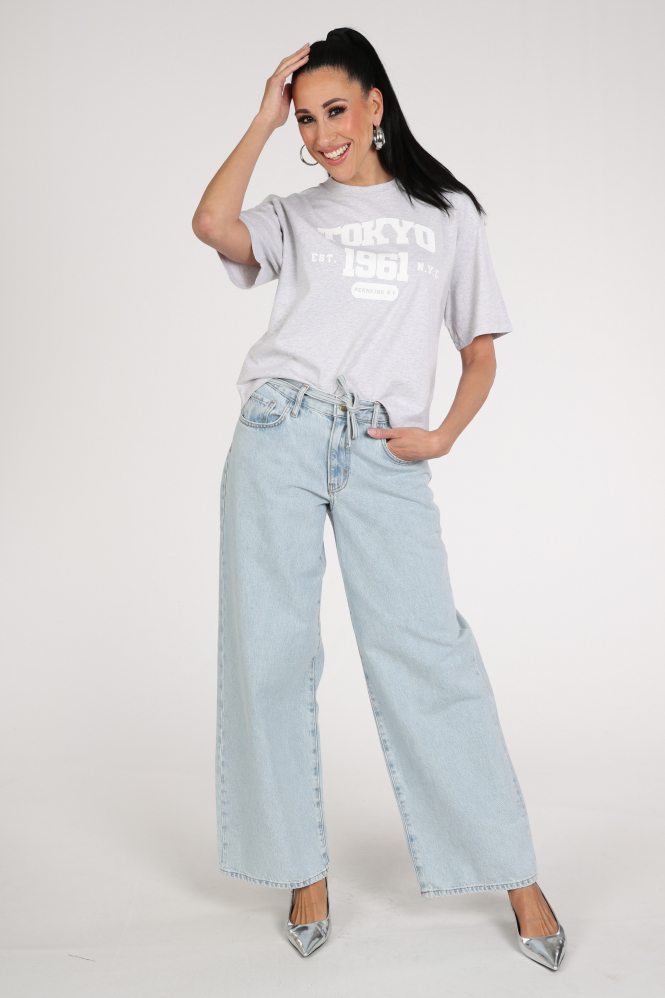 Penn & Ink S26F1812 T-shirt korte mouw Grijs