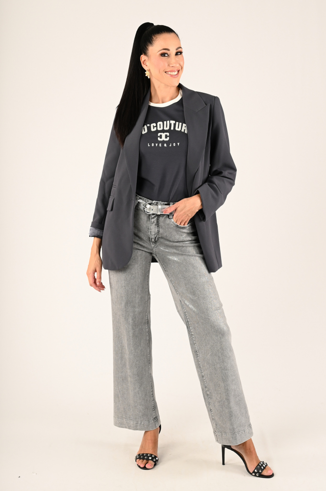 Co'couture 33014 T-shirt korte mouw Grijs