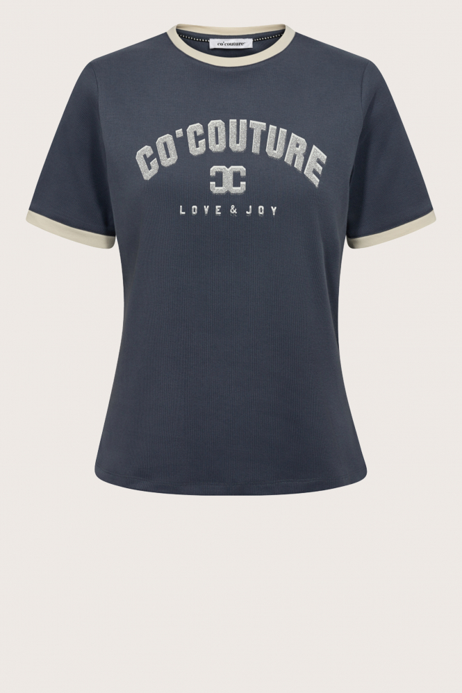 Co'couture 33014 T-shirt korte mouw Grijs