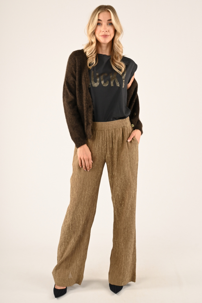 By-Bar thelma lucky top T-shirt korte mouw Grijs