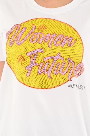 Mos Mosh demi glam tee Wit