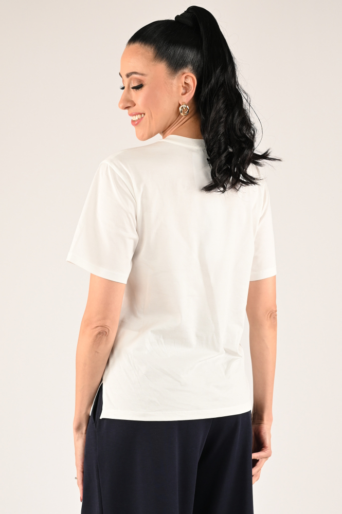 MaxMara barbano T-shirt korte mouw Wit