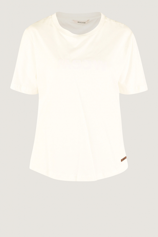 Moscow gone velvet T-shirt korte mouw Wit