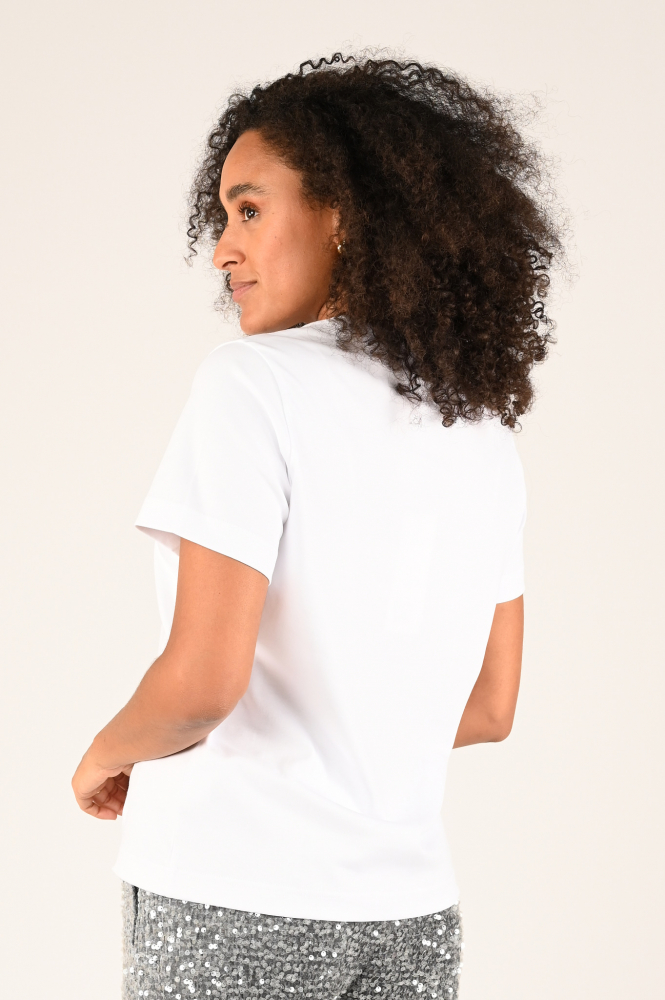 Summum Lyon-30645 T-shirt korte mouw Wit