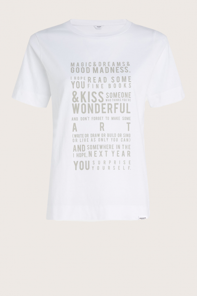 Penn & Ink W24F1515 T-shirt korte mouw Wit