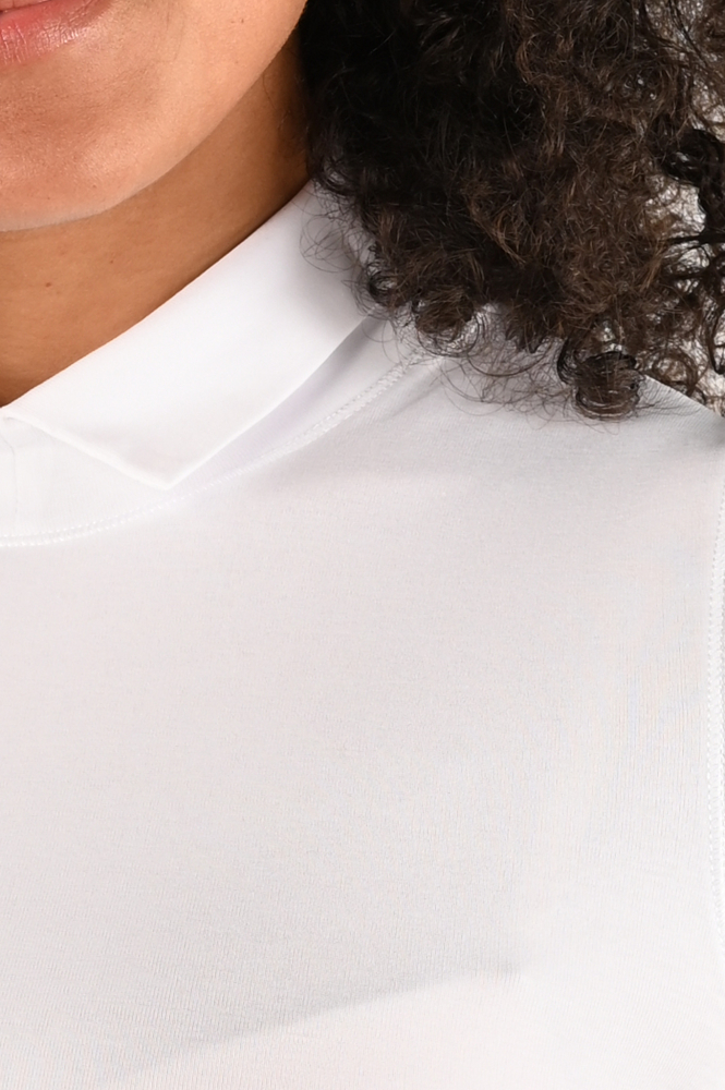 Marc Cain XA 48.55 J14 T-shirt korte mouw Wit