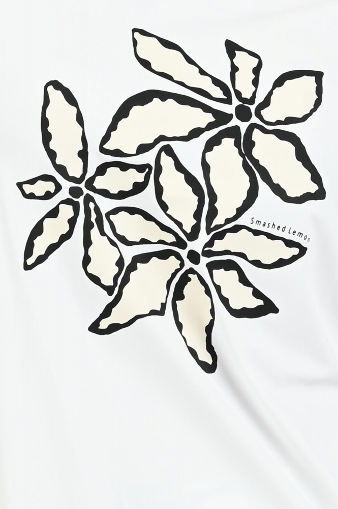 Smashed Lemon 25261 T-shirt korte mouw Wit
