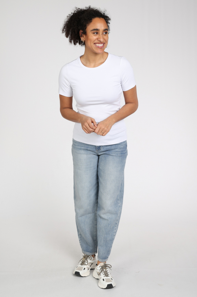 Yaya 01-719047-N T-shirt korte mouw Wit