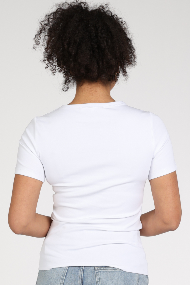 Yaya 01-719047-N T-shirt korte mouw Wit