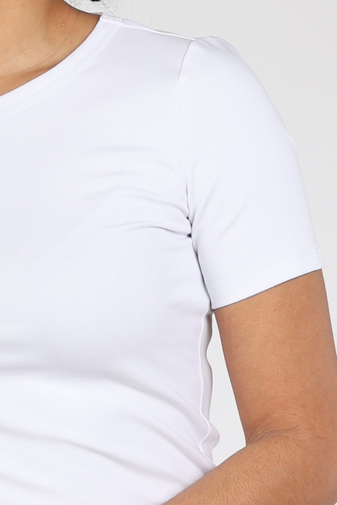 Yaya 01-719047-N T-shirt korte mouw Wit