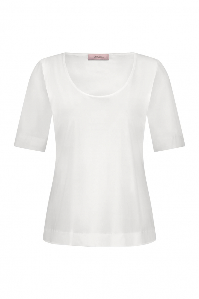 Studio Anneloes Sascha shirt  T-shirt korte mouw Wit