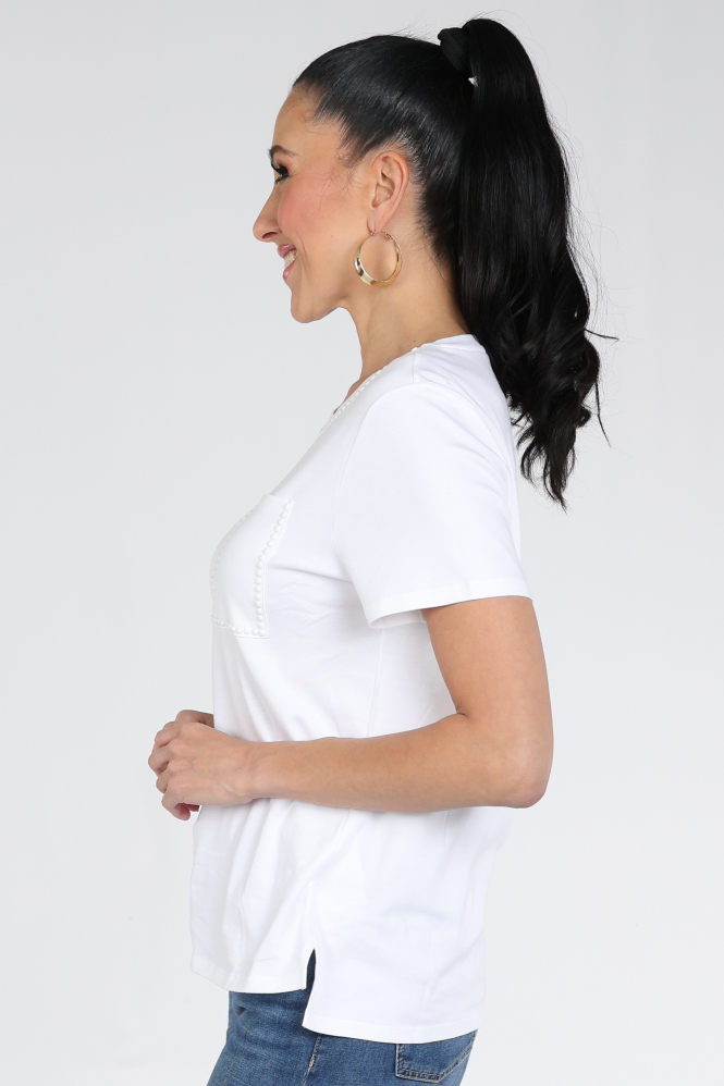 Marc Cain AC 48.27 J15 T-shirt korte mouw Wit