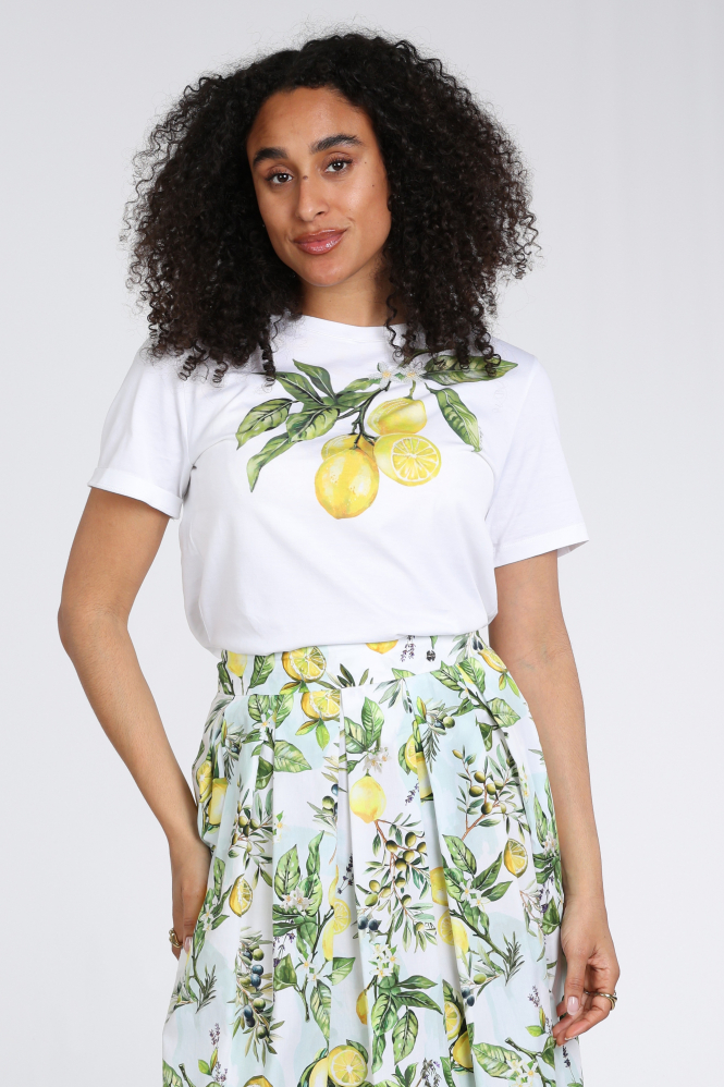 Marc Cain AA 48.10 J16 T-shirt korte mouw Wit