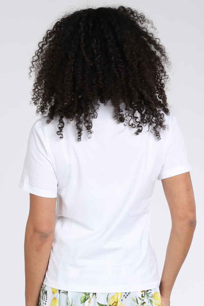 Marc Cain AA 48.10 J16 T-shirt korte mouw Wit