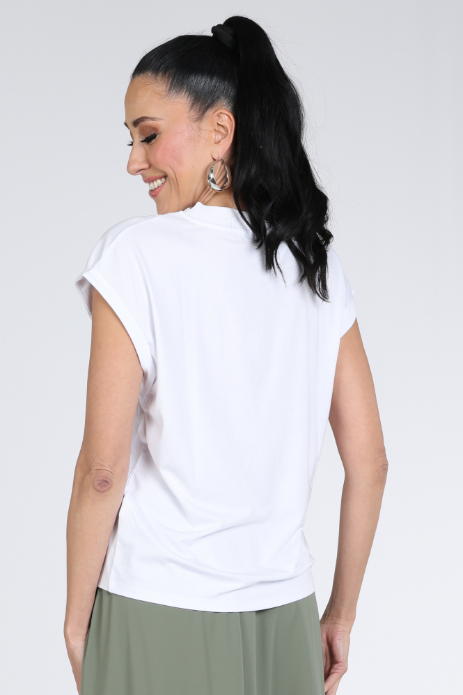 FABER 95713 T-shirt korte mouw Wit