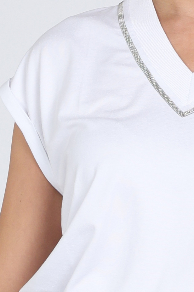 FABER 95713 T-shirt korte mouw Wit