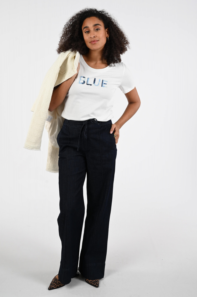 Geisha 62136-41 T-shirt korte mouw Wit