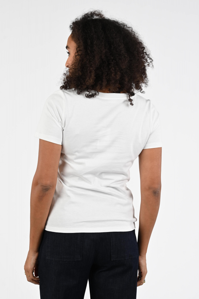 Geisha 62136-41 T-shirt korte mouw Wit