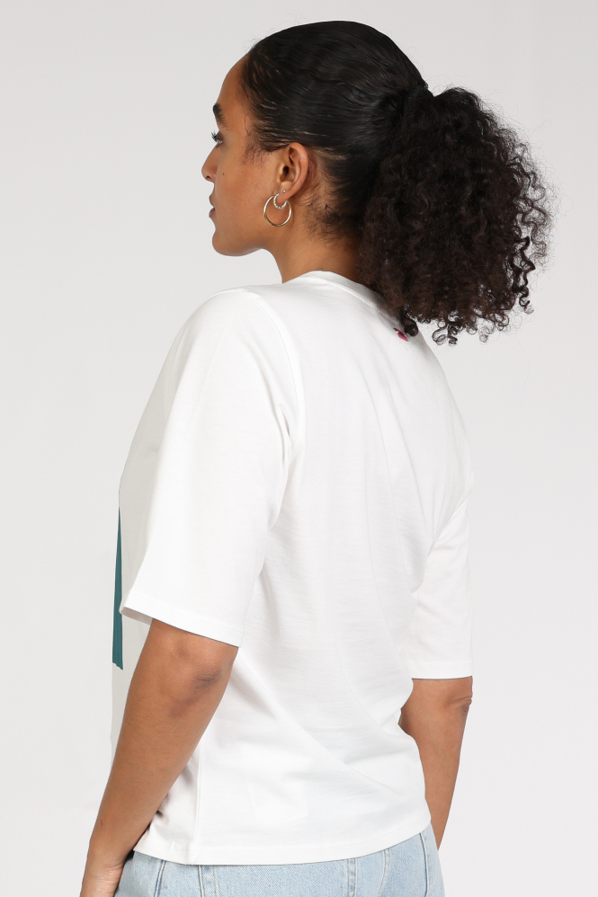 Pom Amsterdam SP9626 T-shirt korte mouw Wit