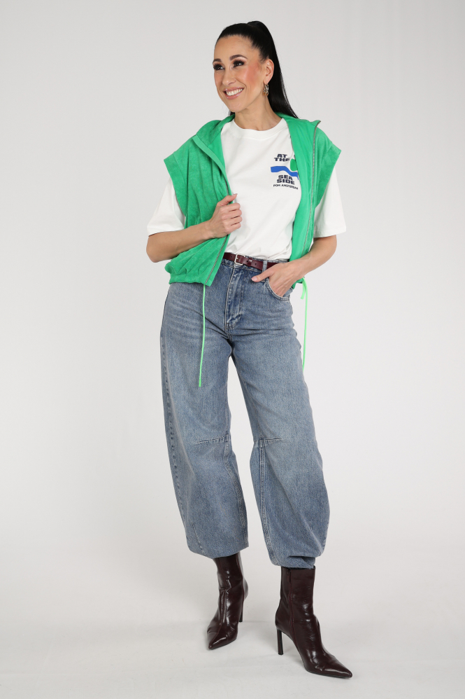 Pom Amsterdam SP9530 T-shirt korte mouw Wit