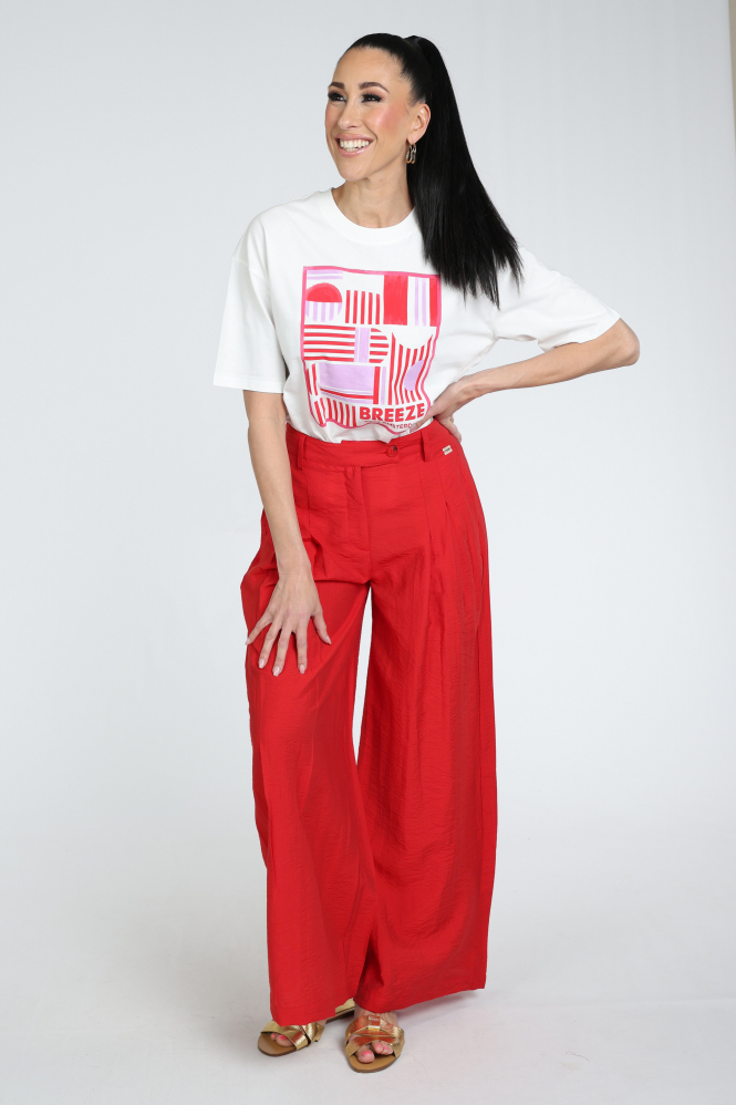 Pom Amsterdam SP9574 T-shirt korte mouw Wit