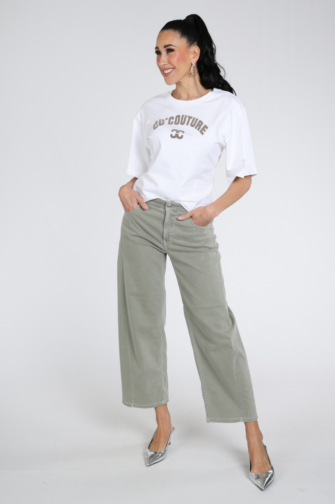 Co'couture 43013 T-shirt korte mouw Wit