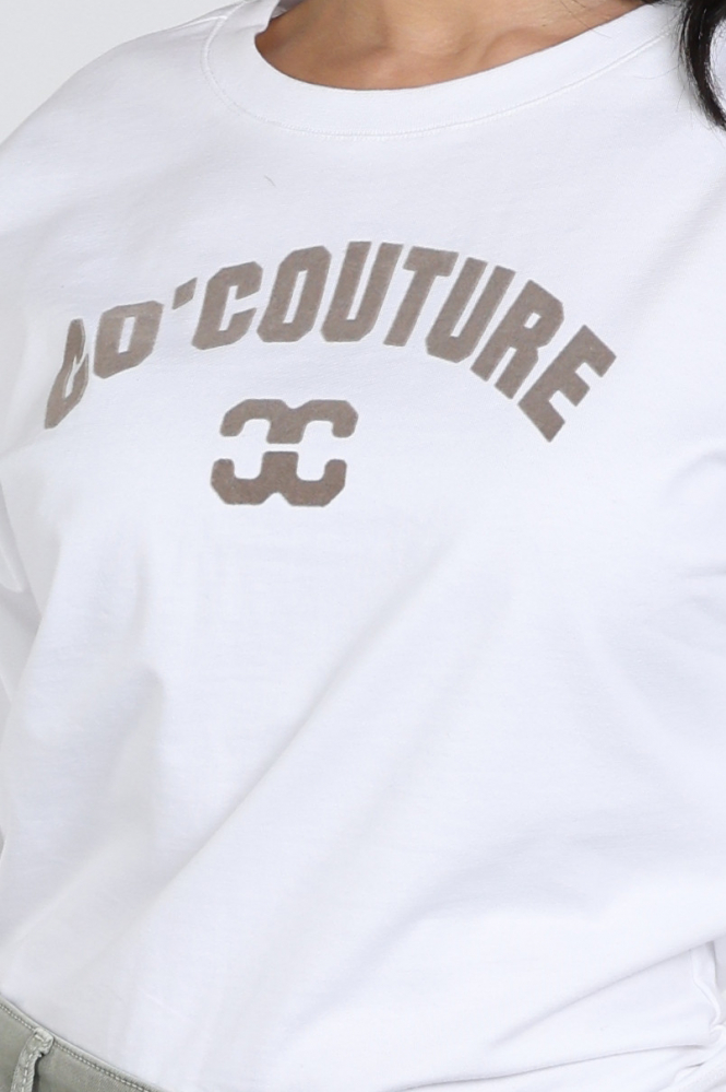 Co'couture 43013 T-shirt korte mouw Wit